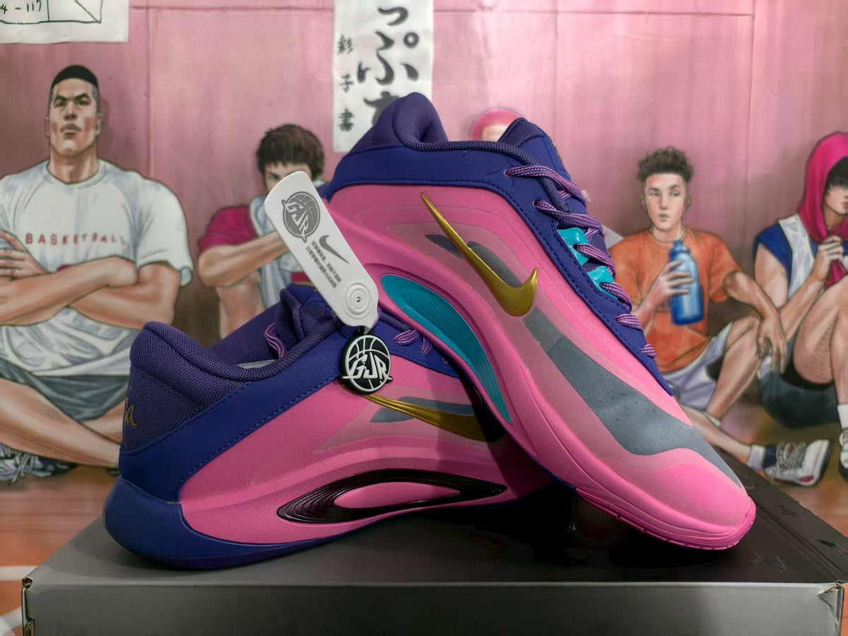 Nike Basketball Shoes Pink and Blue