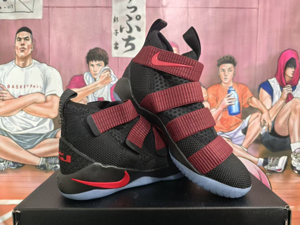 Nike LeBron Basketball Sneakers Black Red
