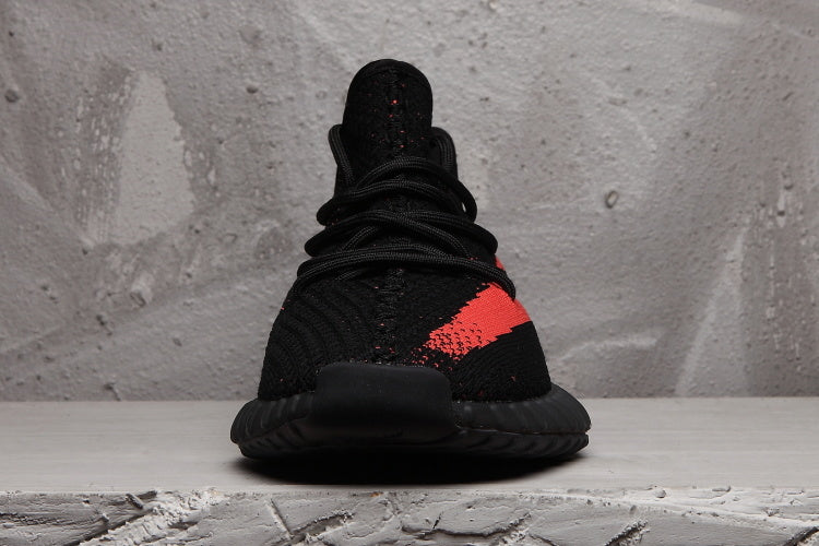 Yeezy 350 V2 SPLV-350 Black and Red Sneakers