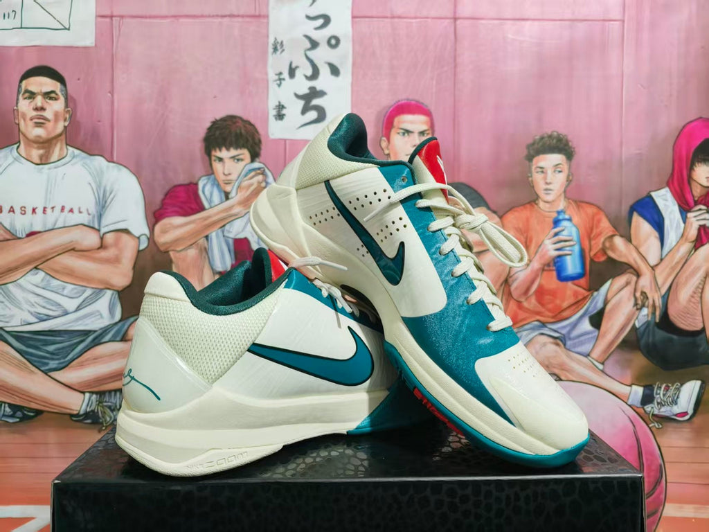 Nike White Blue Basketball Sneakers