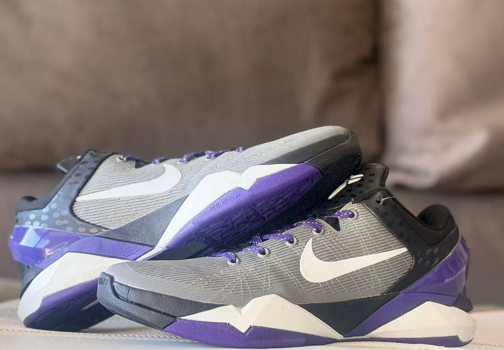 Nike Kobe 7 Basketball Shoes Gray Purple Black