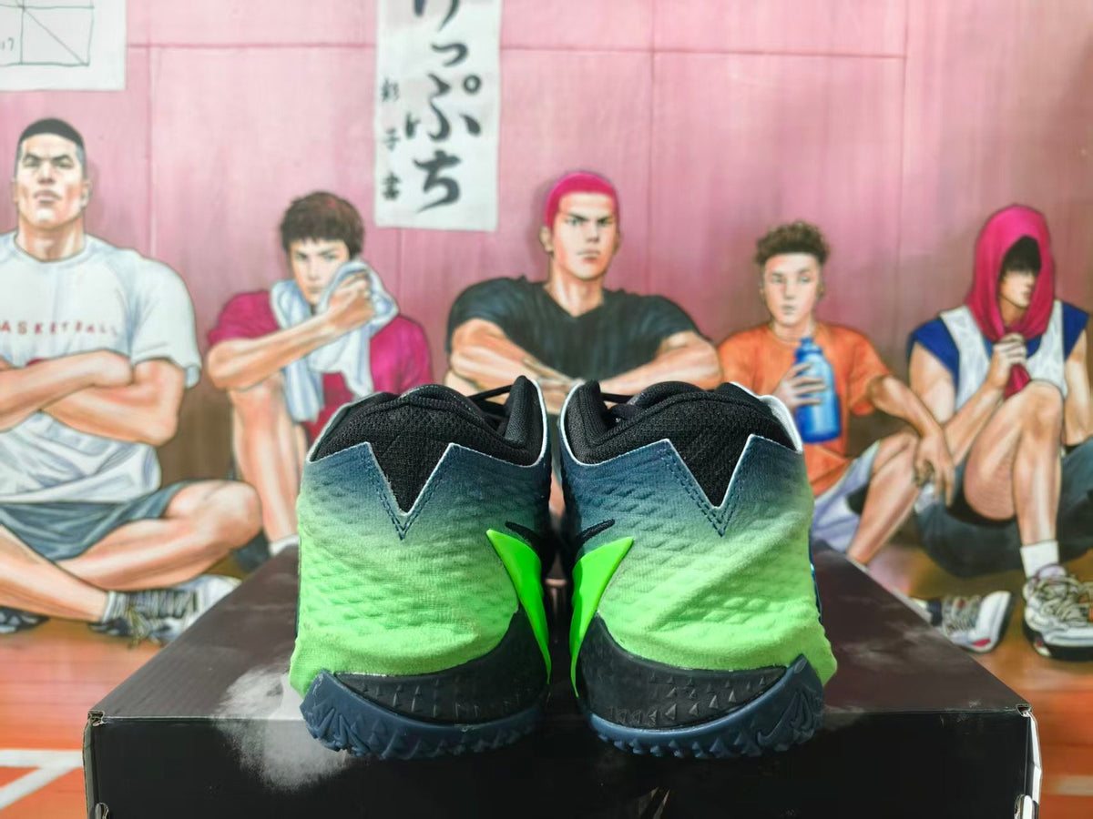 Nike LeBron Witness Basketball Shoes in Navy and Volt Green