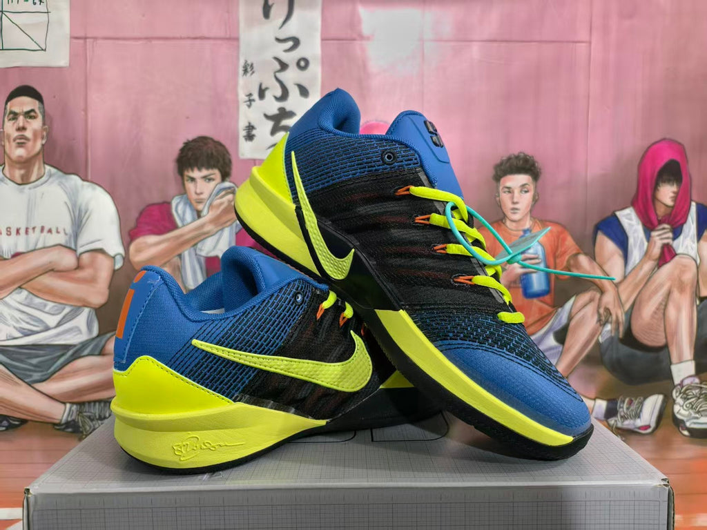 Nike Basketball Shoes Blue, Black and Volt