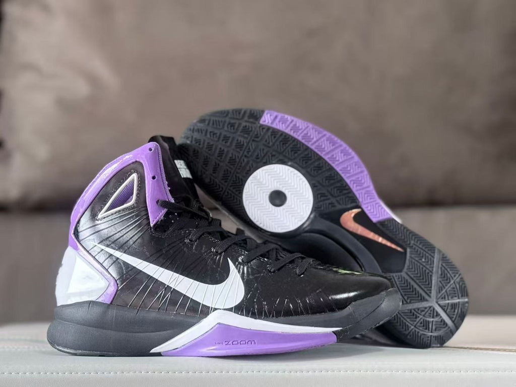 Nike Zoom Kobe 7 Basketball Shoes Black White Purple