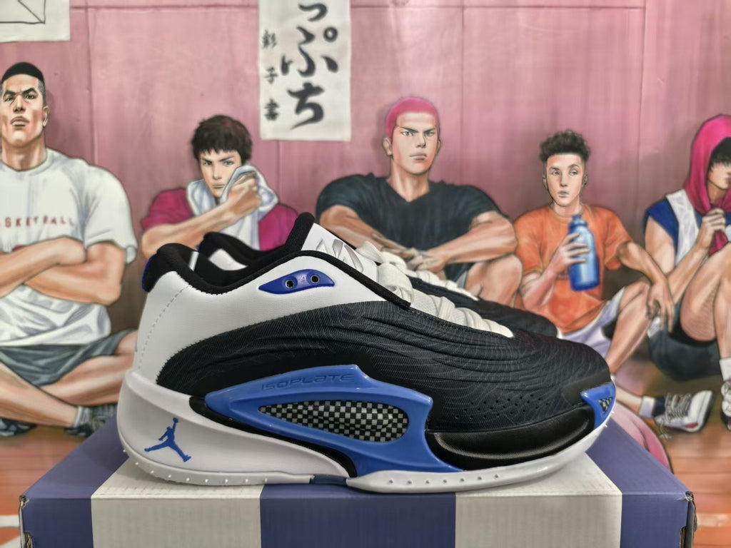 Jordan Luka 4 Basketball Shoes Black Blue White