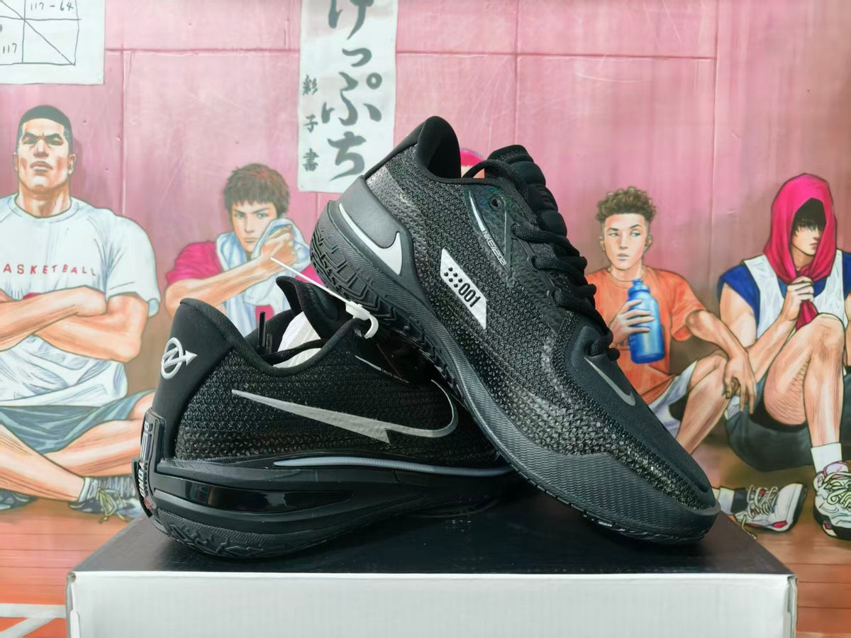 Nike GT Basketball Sneakers Black Silver