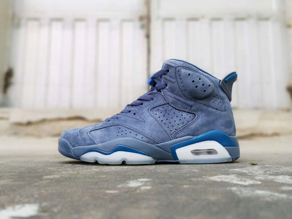 Jordan 6 Black Obsidian Blue Sneakers 384664-400