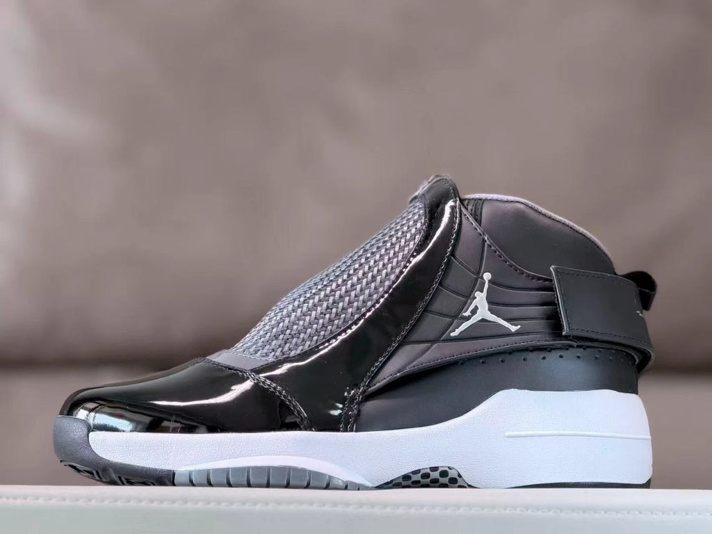 Jordan 19 Black and White High-Top Sneakers