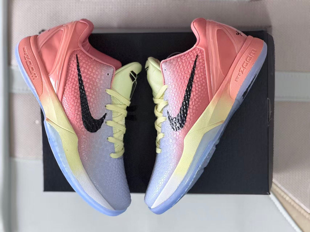 Nike Kobe 6 Brunson PE Basketball Sneakers Pink Blue