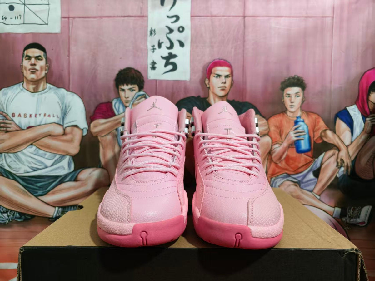 Jordan 12 Pink Basketball Sneakers
