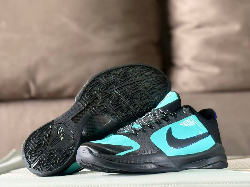 Nike Kobe 5 Tiffany Basketball Shoes in Black and Aqua