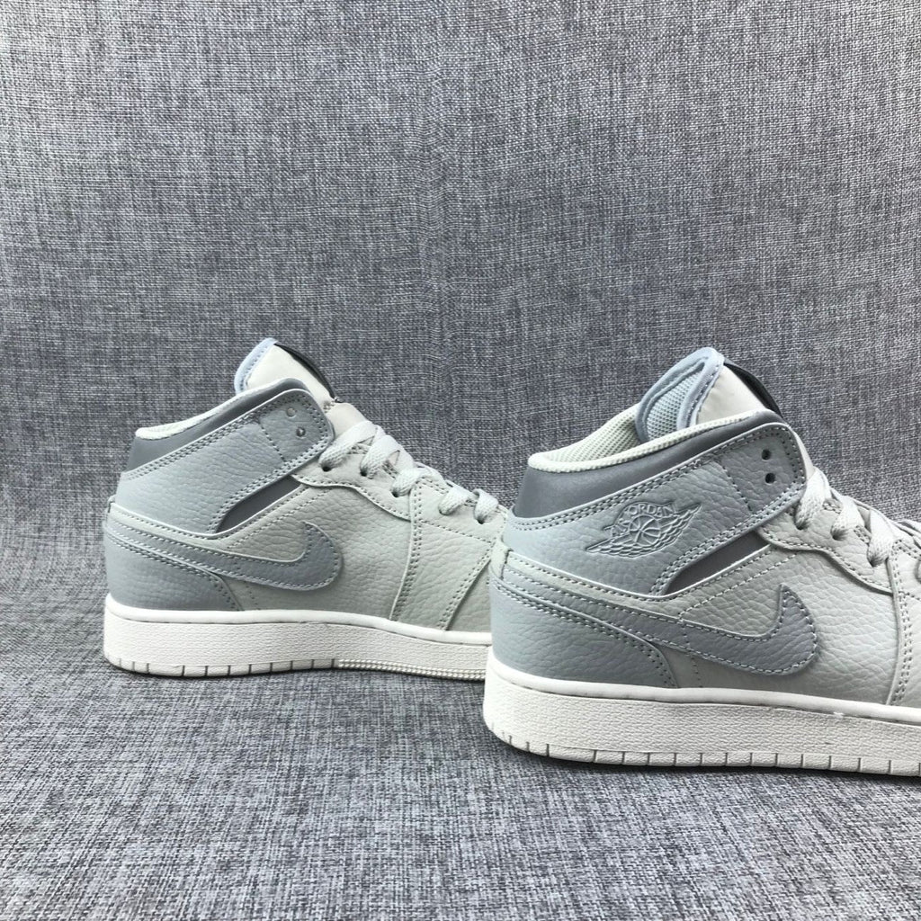Jordan Air Jordan 1 Mid GS Light Bone Grey Fog Sneakers