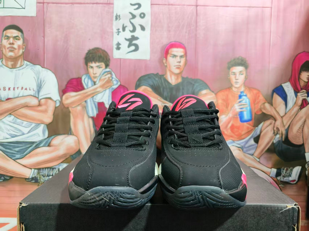 Jordan Basketball Sneakers Black White Pink