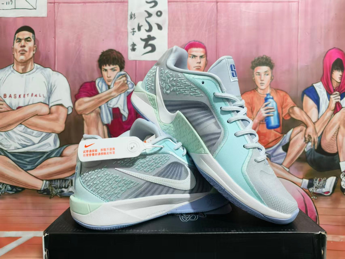 Nike Ice Blue Basketball Shoes