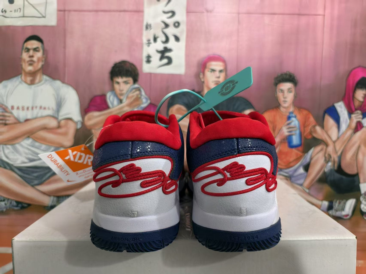 Nike Basketball Sneakers White Blue Red