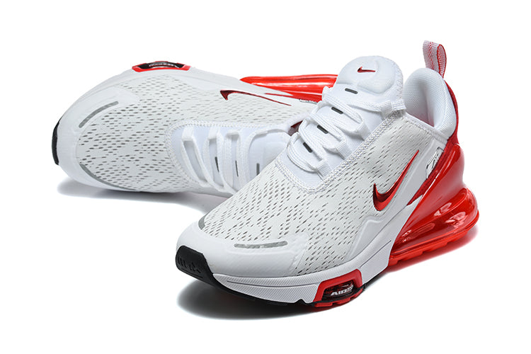 Nike Air Max 270 Premium White and Red Sneakers