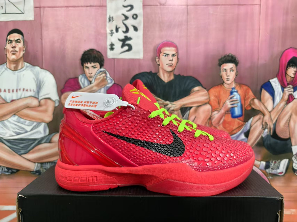 Nike GT Reverse Green Hornet Basketball Sneakers Red