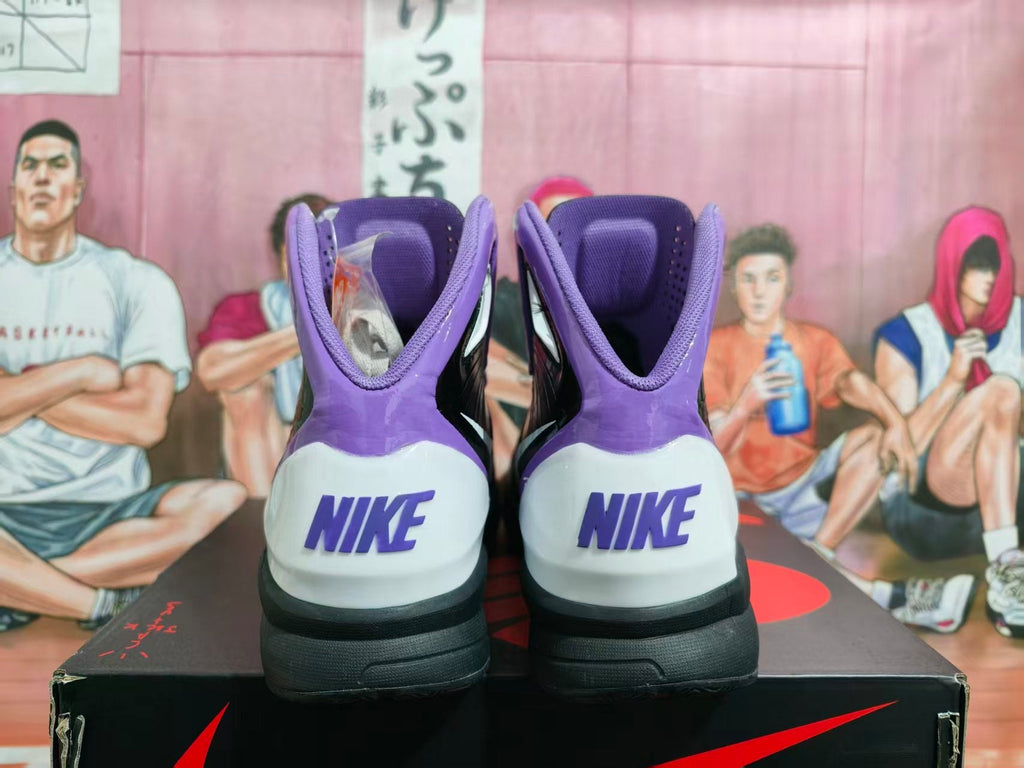 Nike Zoom Kobe 5 Basketball Shoes Black White Purple
