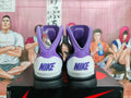 Nike Zoom Kobe 5 Basketball Shoes Black White Purple