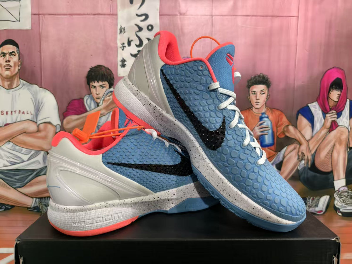 Nike Zoom Basketball Sneakers Blue White Orange