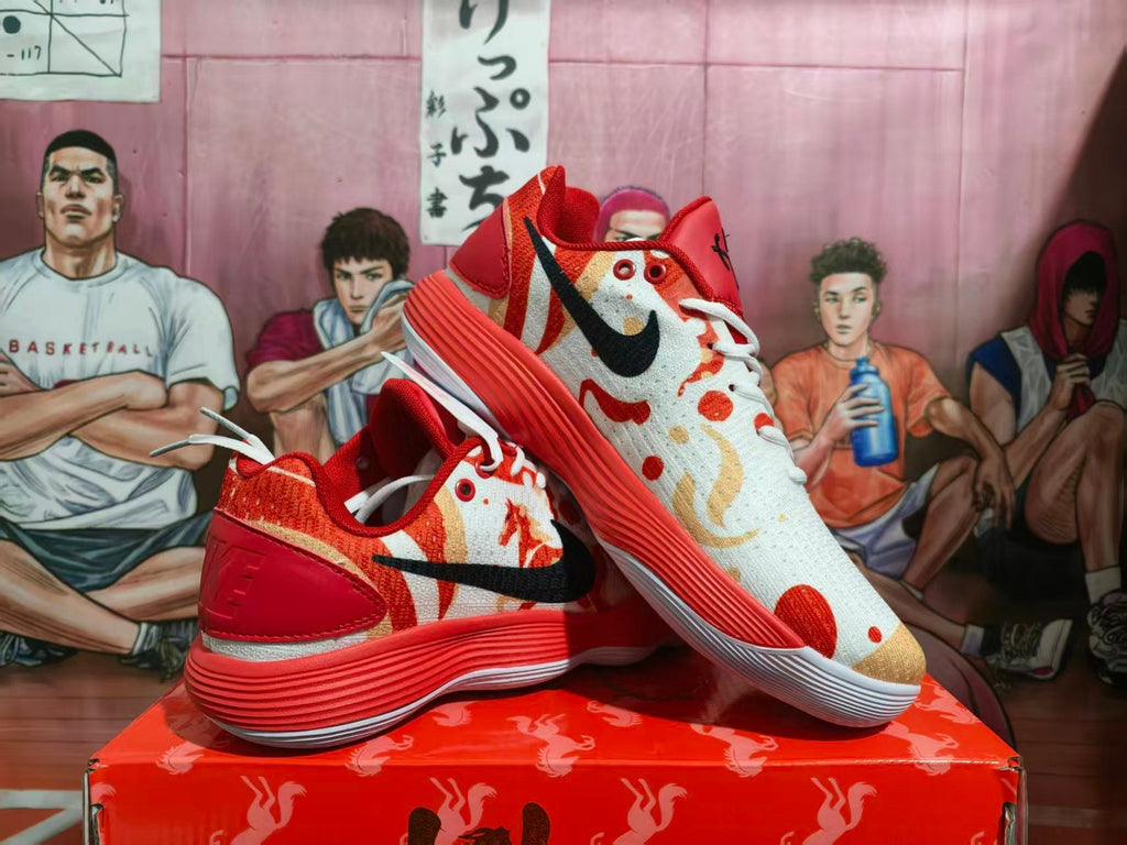Nike Basketball Sneakers White Red Orange