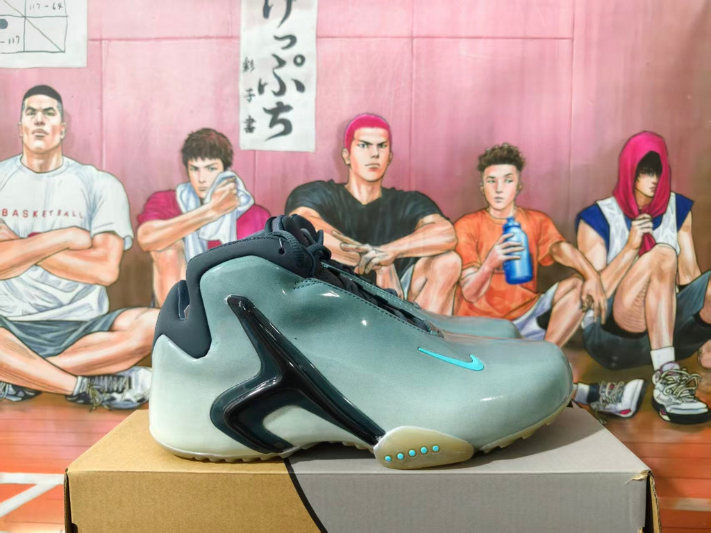 Nike Air Flightposite Basketball Shoes in Blue Gray