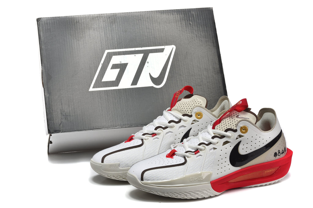 Nike GT Cut 3 Basketball Shoes White Red DV2918-103