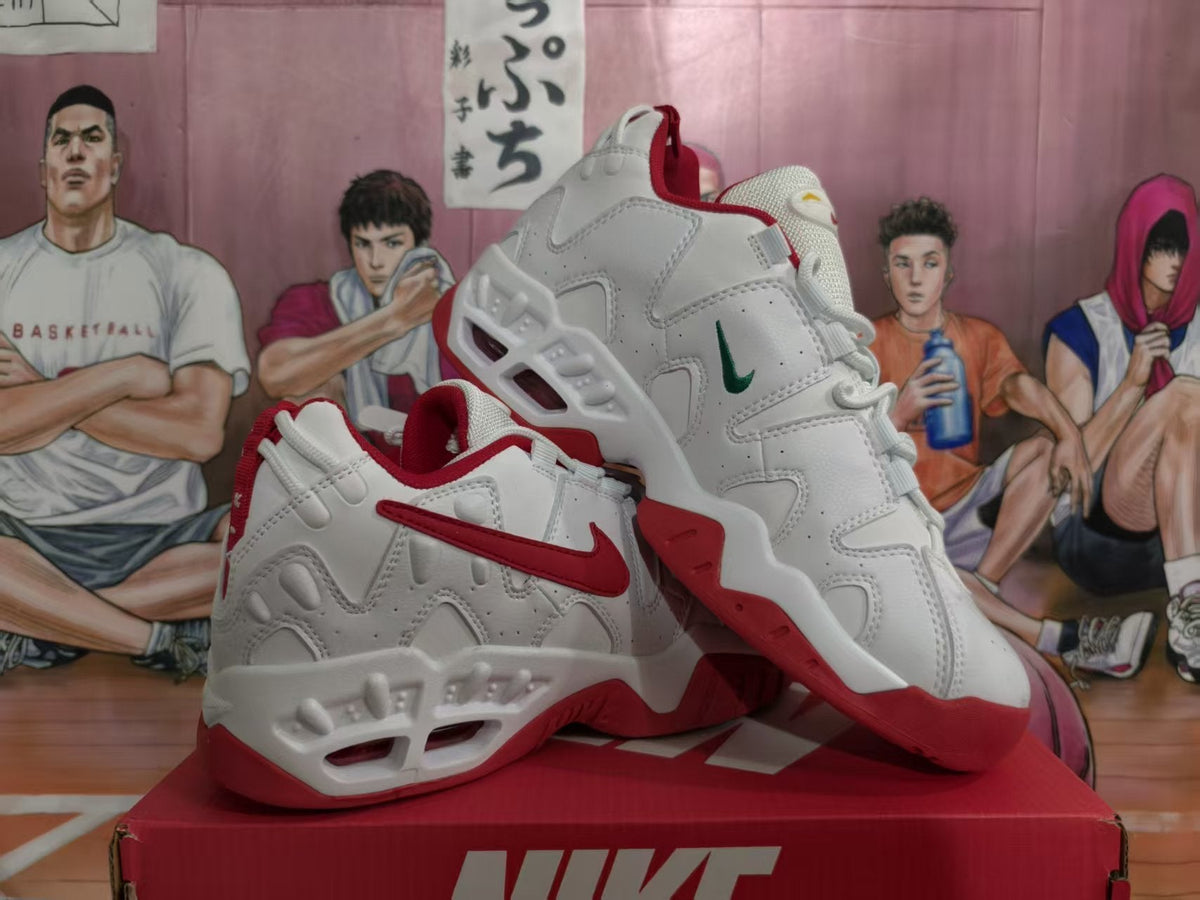 Nike White and Red Sneakers