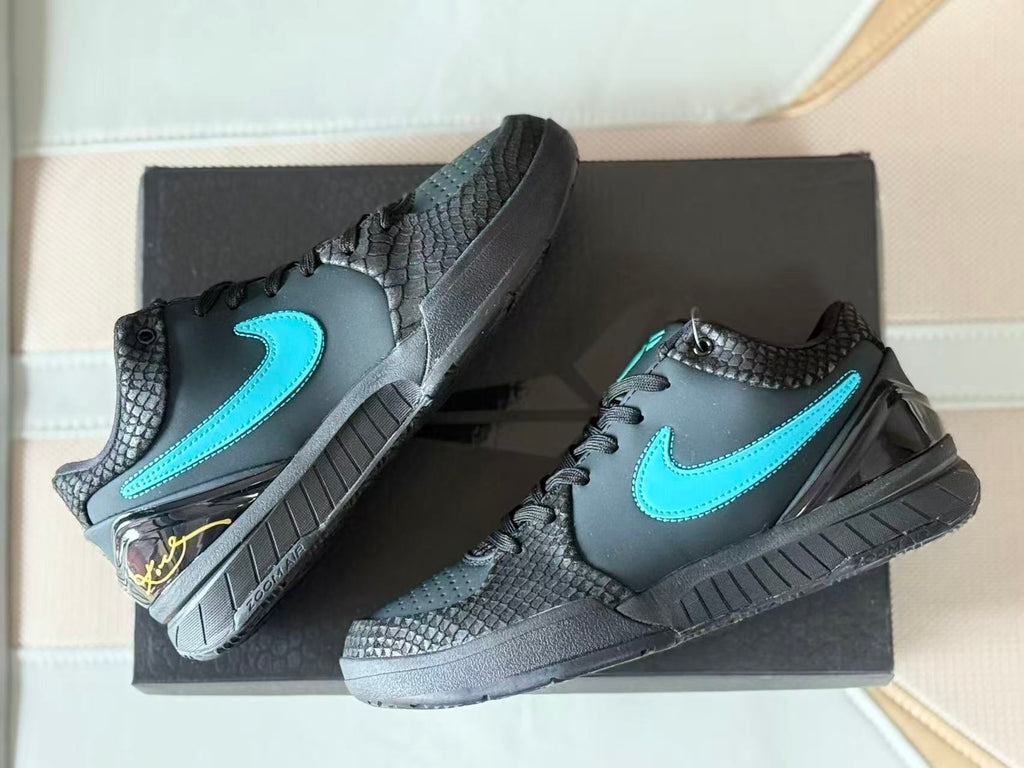 Nike Kobe 4 Black Mamba Tiffany Basketball Sneakers