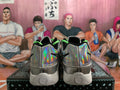 Nike Neon Green and Silver Sneakers