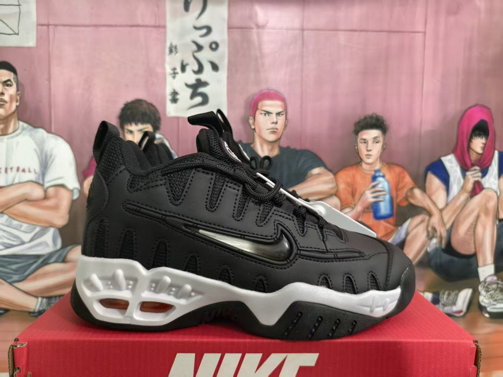 Nike Air More Uptempo Black and White Sneakers