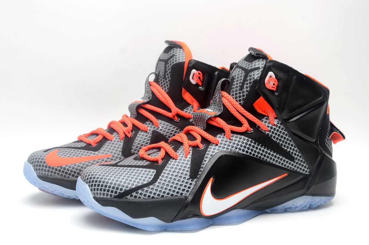 Nike High-Top Basketball Sneakers Black Orange 1412