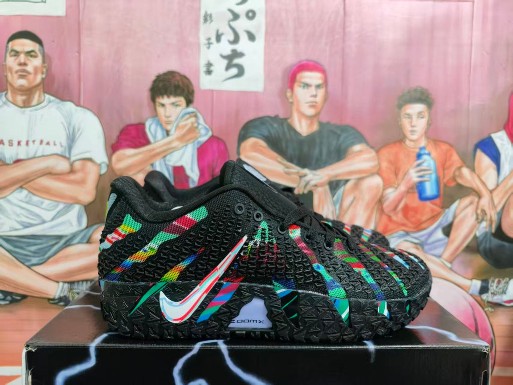Nike Black Multicolor Basketball Sneakers