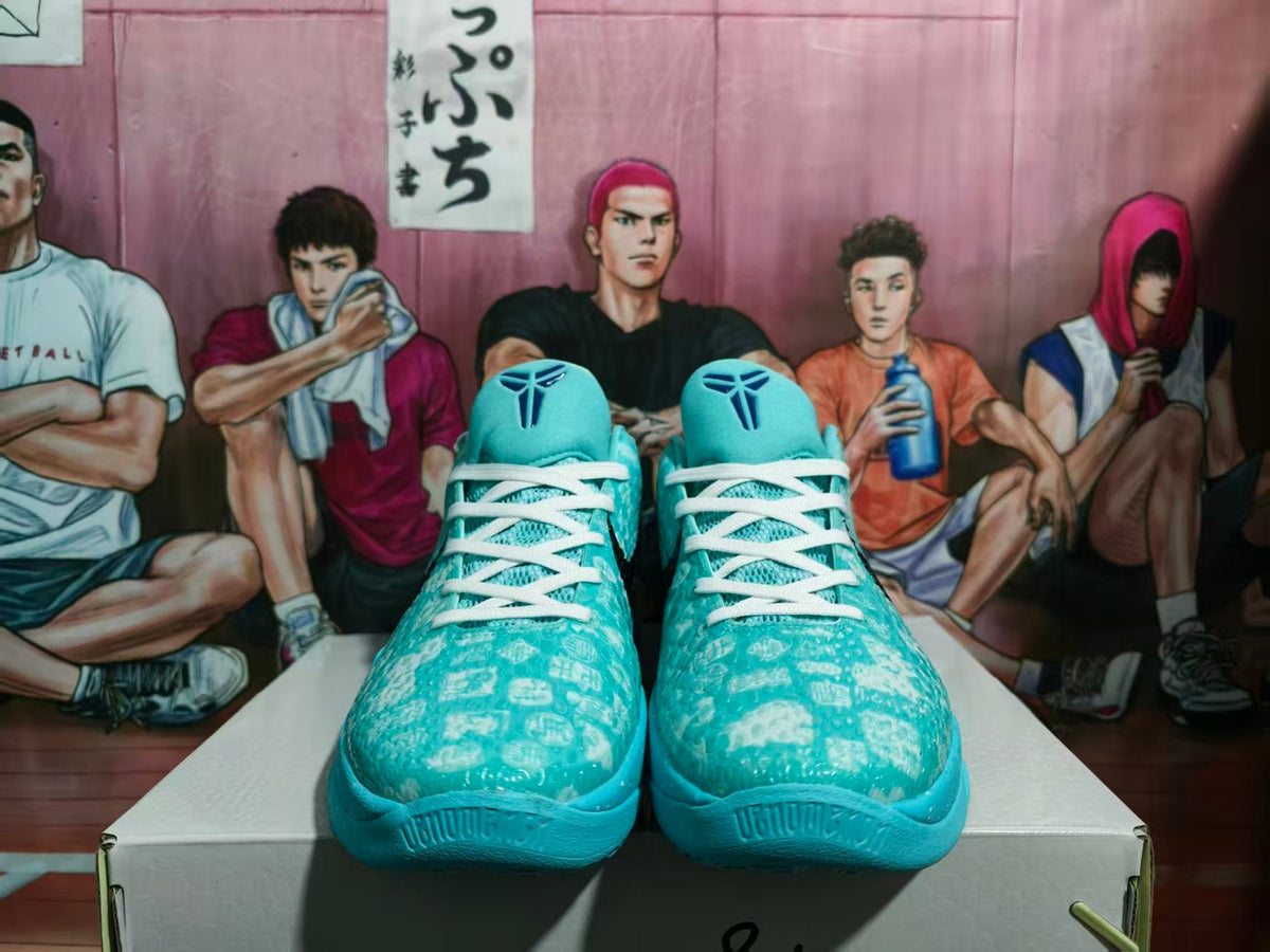 Nike Basketball Sneakers Sky Blue and Purple