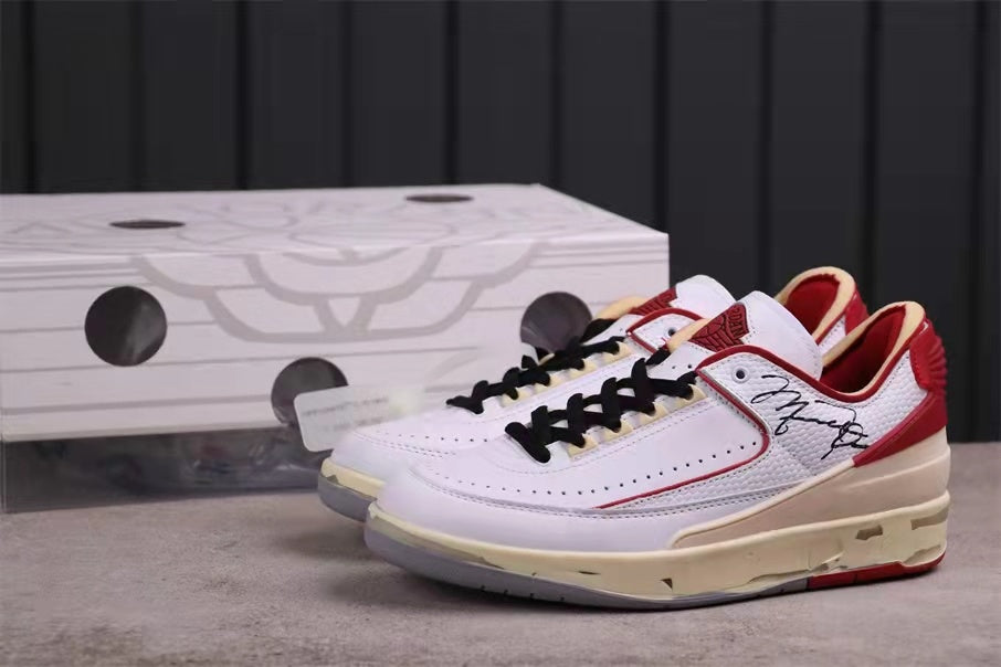 Jordan Air Jordan 2 Low SP Off-White White Red DM7866-140