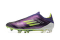 adidas F50 Laceless Firm Ground Soccer Cleats Purple Lime