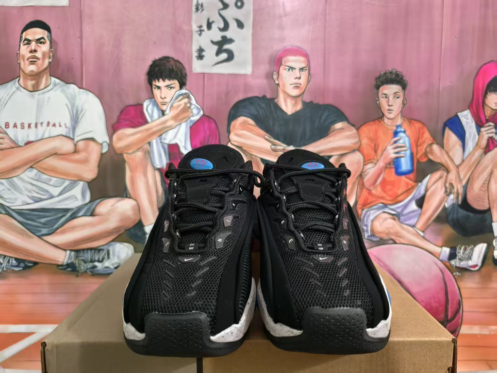 Nike Basketball Sneakers Black White Red and Blue