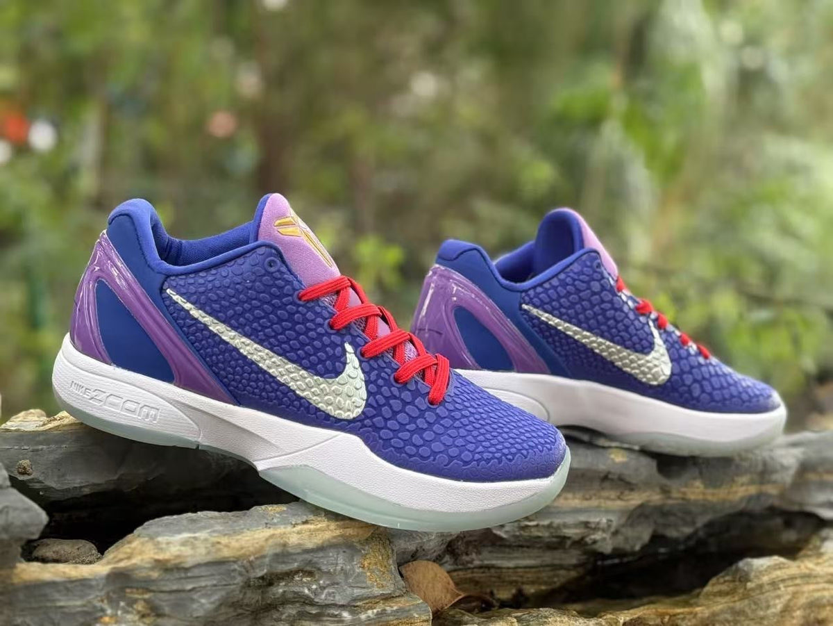 Nike Kobe 6 Tucker Basketball Sneakers Purple Blue
