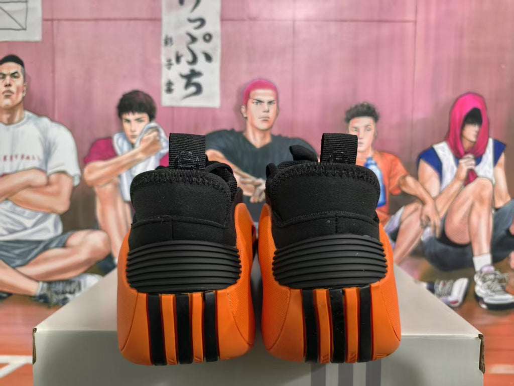 Black and Orange Sneakers