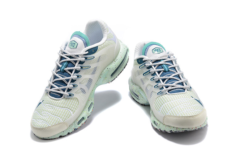 Nike Air Max Tn White and Teal Sneakers