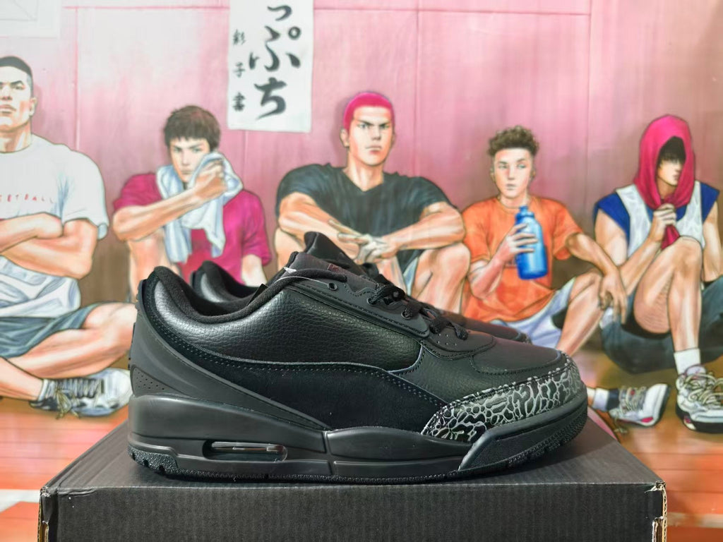 Jordan Air Jordan 3 Black Low-Top Sneakers