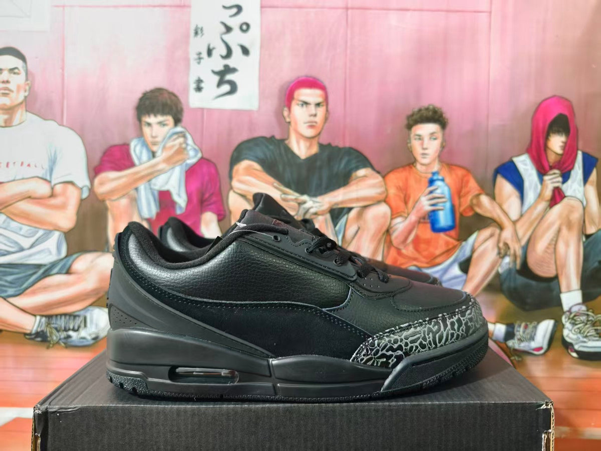 Jordan Air Jordan 3 Black Low-Top Sneakers