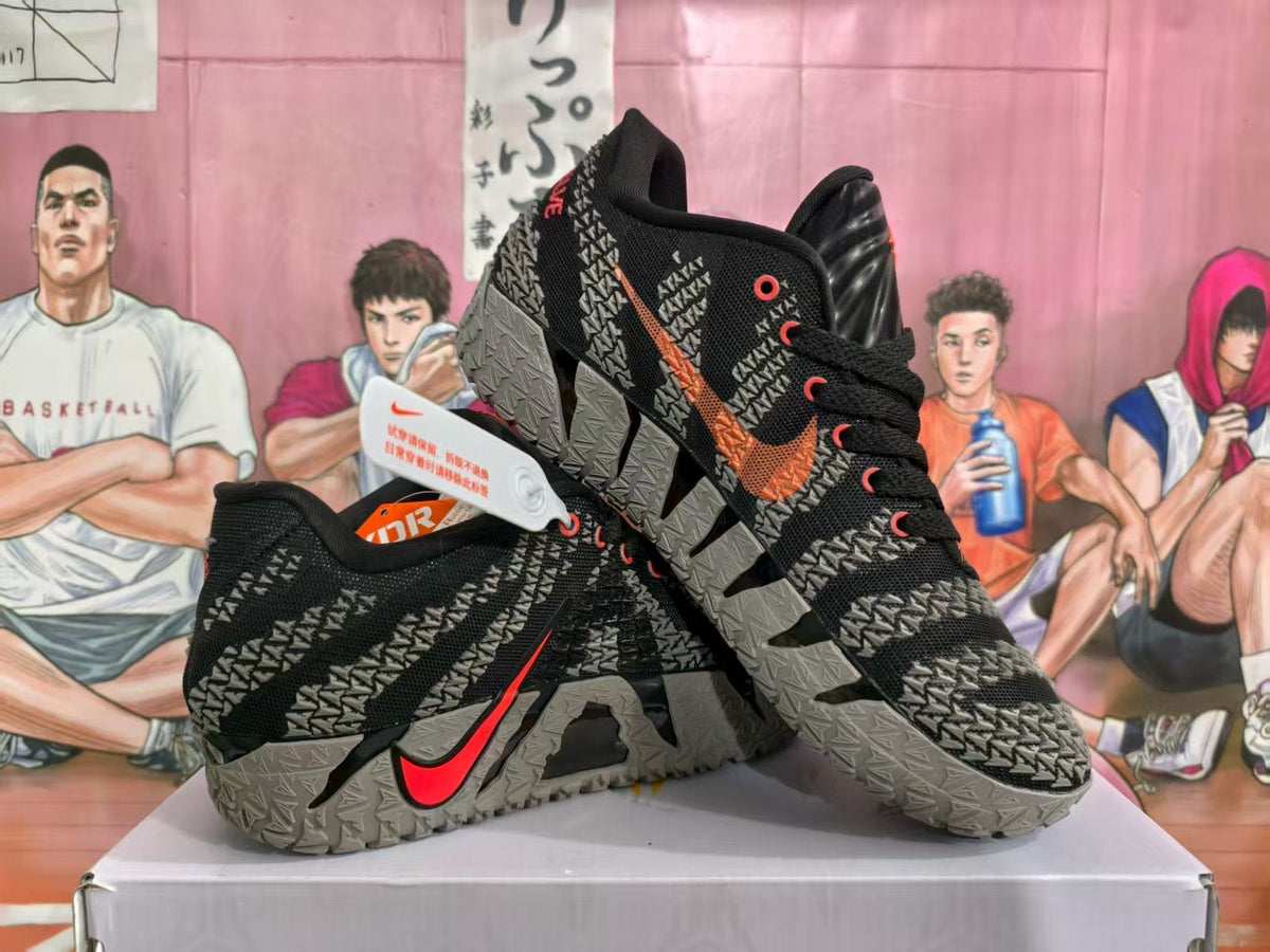 Nike LeBron 17 Basketball Shoes Black Grey Red