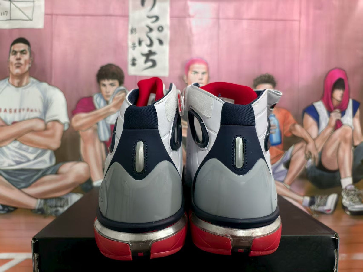 Nike High-Top Sneakers White Blue Red