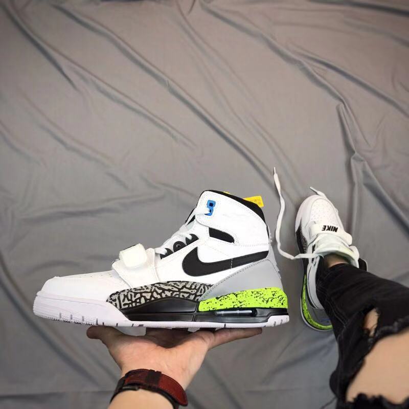 Air Jordan Legacy 312 White Black Volt Sneakers