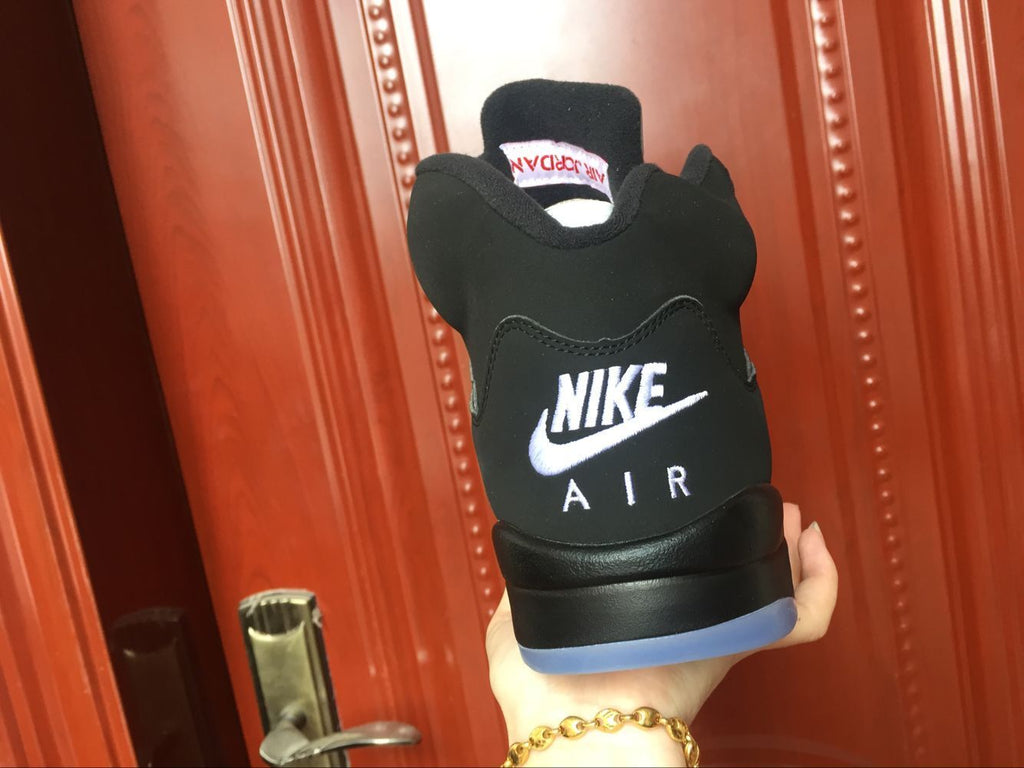 Jordan Air Jordan 5 High-Top Sneakers Black Silver