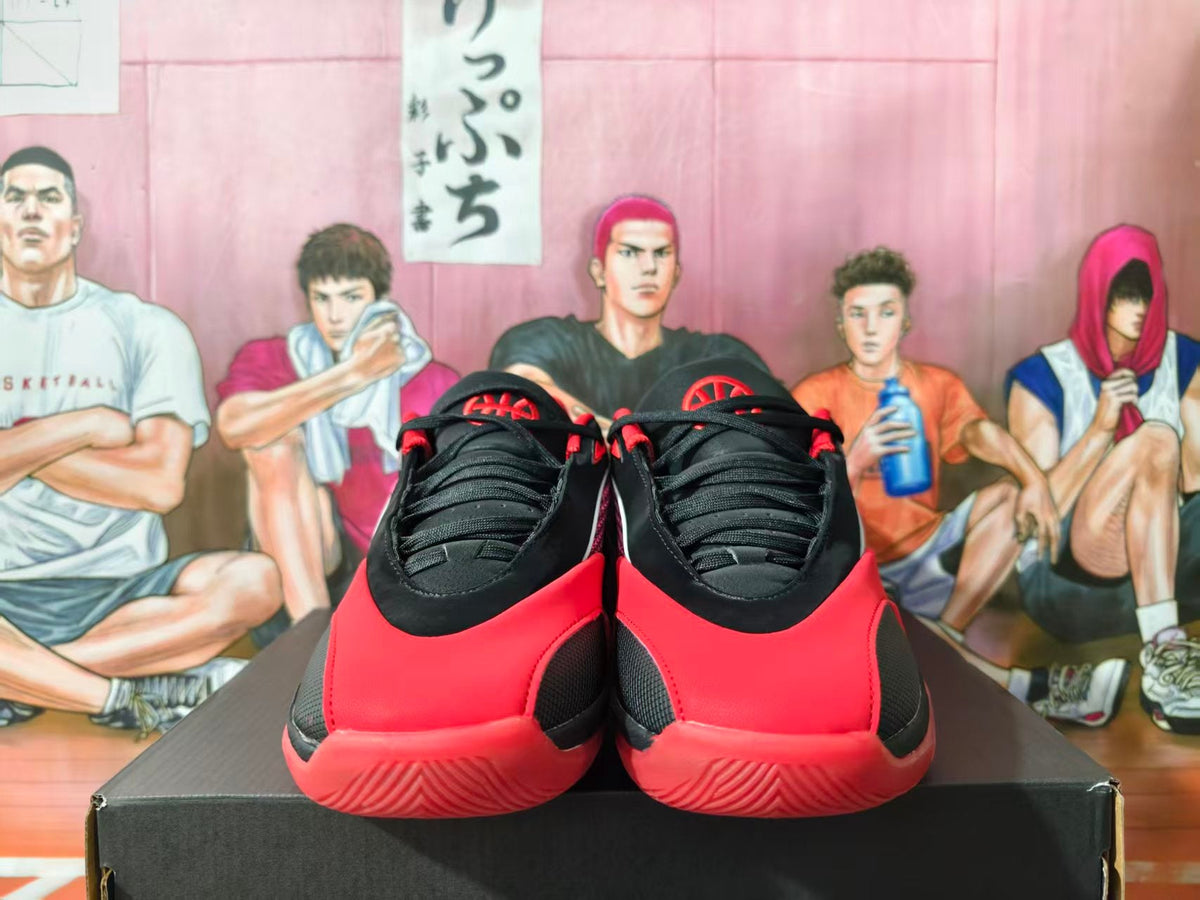 Jordan Luka 1 Basketball Shoes in Black and Red