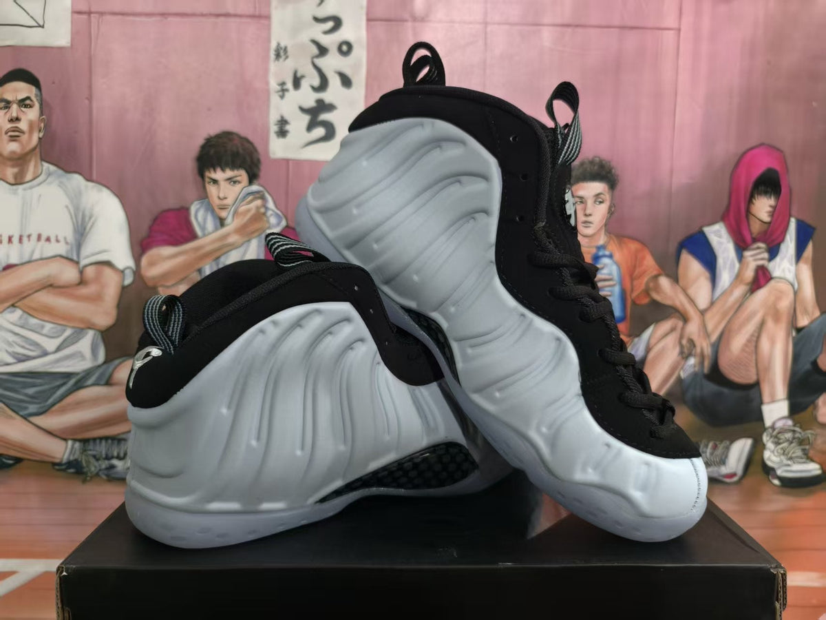Nike Air Foamposite One White and Black Basketball Sneakers