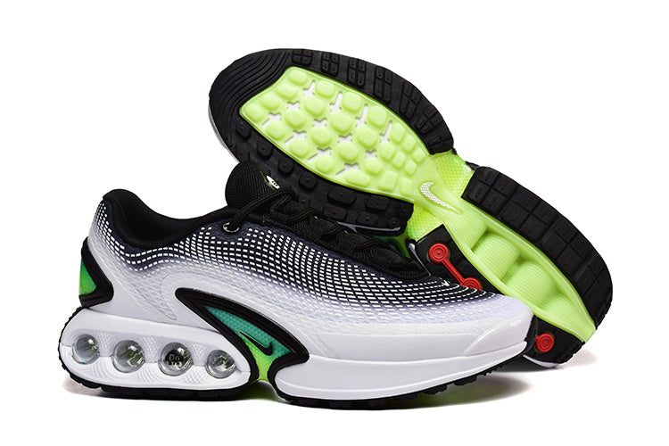 Nike Air Max Sneakers in White, Black and Volt Green