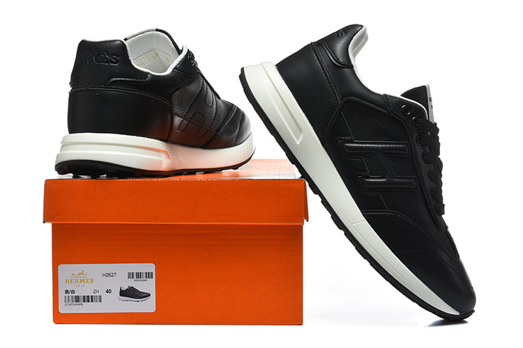 Hermès H2627 Black Low-Top Sneakers